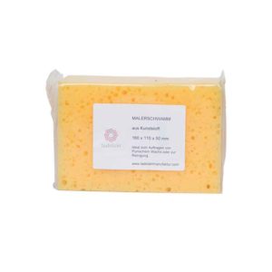 Sponge yellow plastic