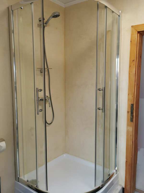 Tadelakt Terra di Siena Shower Cabinet