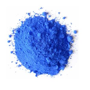 Dry paint ultramarine blue